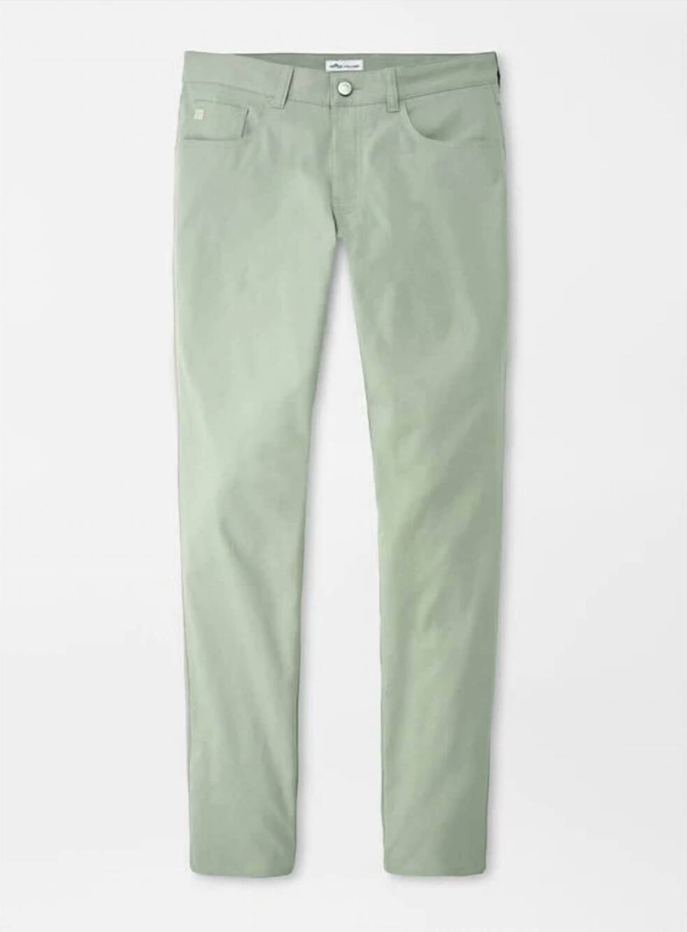 NEW PETER MILLAR men's eb66 performance five-pocket pant in pistachio